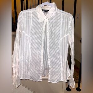 Harley Davidson white button up light weight top